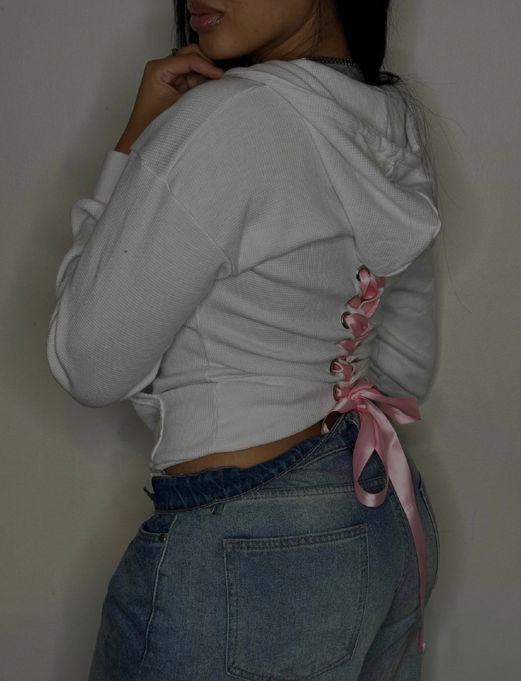 Peek-a-Boo Thermal Hoodie