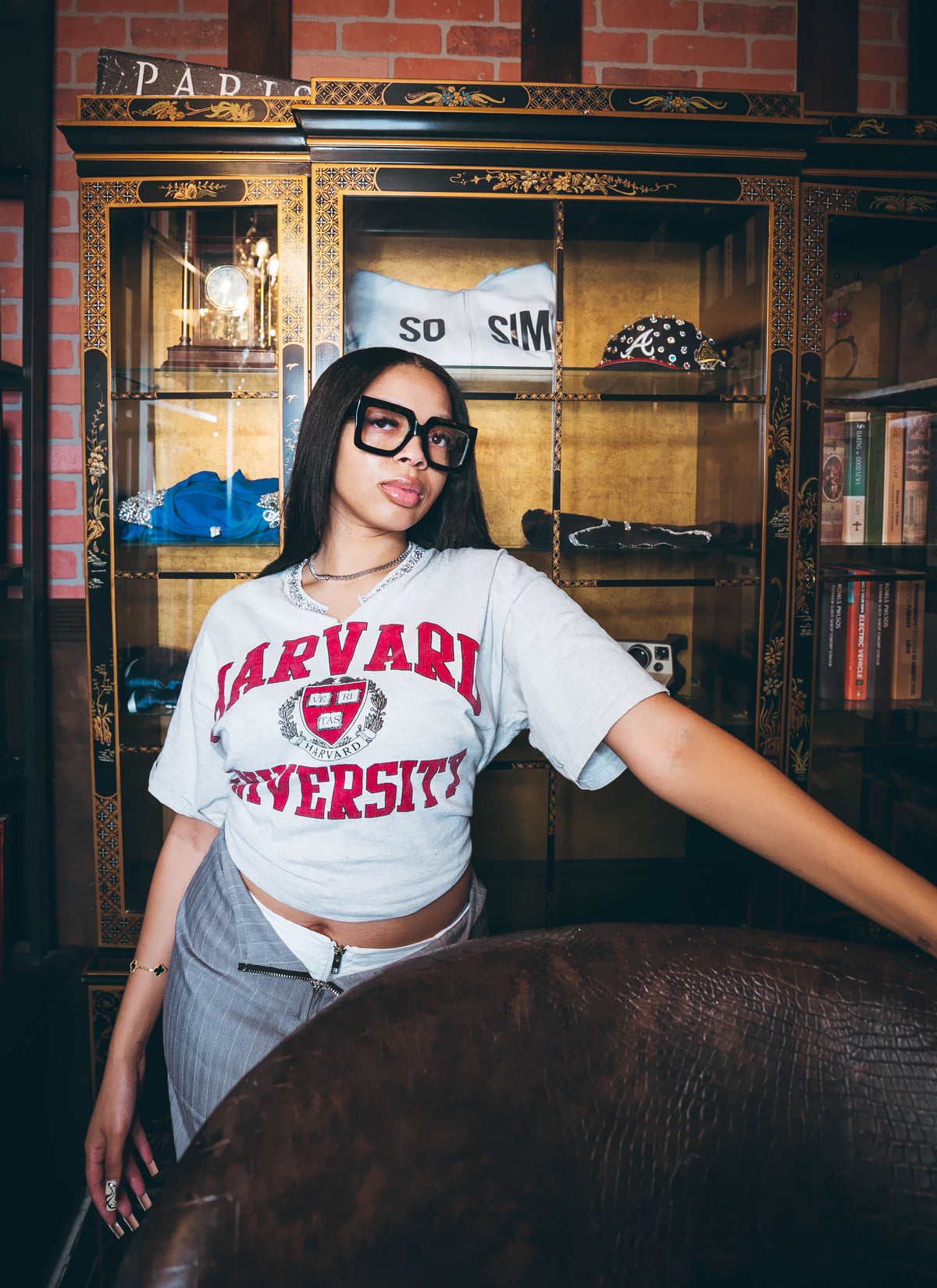 College Girl Harvard Tee